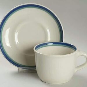 Pfaltzgraff vintage Northwinds coffee / tea cups mugs and saucers (8)